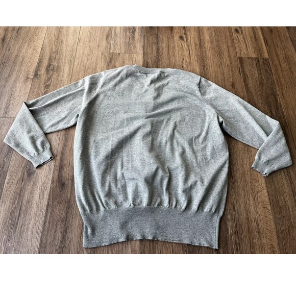 Lane Bryant Gray Button Cardigan Sweater Size 22/24, Black Lace Accent - Picture 8 of 8